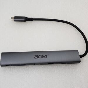 Acer USB-C Hub Multiport Adapter 5-in-1 Type-C Data Hub with Power Delivery